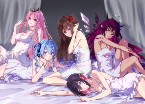  mori calliope hoshimachi suisei irys tokino sora and azki hololive and 1 more drawn by asahi tsujin