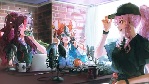  mori calliope hakos baelz and irys hololive and 1 more drawn by quasarcake sample 79bf0a48a094ffaff