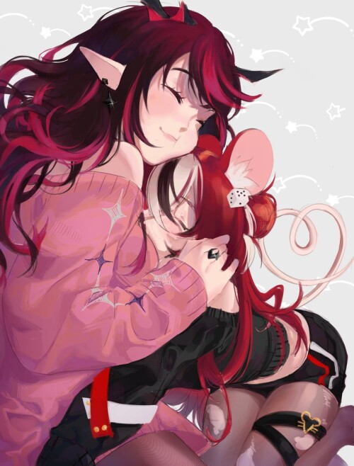  hakos baelz and irys hololive and 1 more drawn by setomie sample 5a025f8dd48b784a9679cc84bc7ffefa