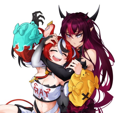  hakos baelz and irys hololive and 1 more drawn by ootoii sample c92425eab0c73a66b8e9f9aa29d850c4