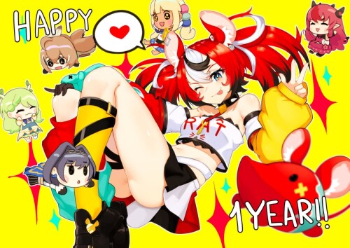  ouro kronii nanashi mumei hakos baelz ceres fauna irys and 7 more hololive and 1 more drawn by yunk