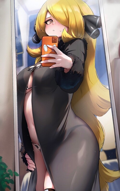  cynthia pokemon and 2 more drawn by kashu hizake sample af55dc3adbbe0669598e4b78181e7cf0