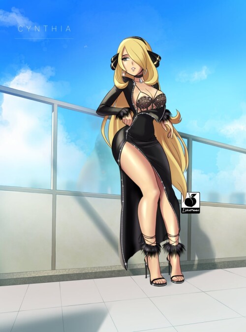  cynthia pokemon and 2 more drawn by linkartoon sample 64675a0a8538be643e5020019cb9e29a