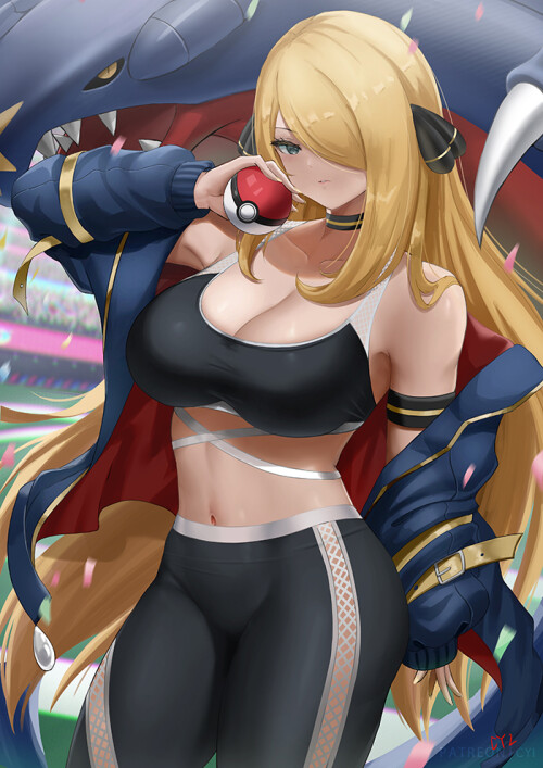  cynthia and garchomp pokemon and 2 more drawn by cyicheng 957aefa1a84ceba4b7f47215cc1d5d2c