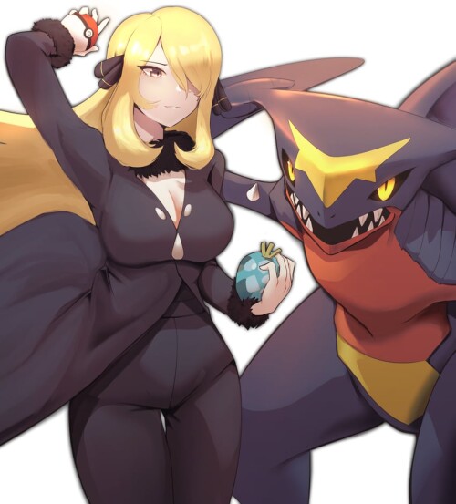  cynthia and garchomp pokemon and 2 more drawn by naru peng sample 98c739765c1cdec146fc321fdbd5adf6