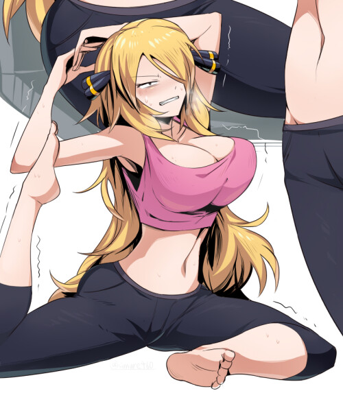  cynthia pokemon and 2 more drawn by shimure 460 cd4a17405da6d9f860ba7ee692ef3e8d