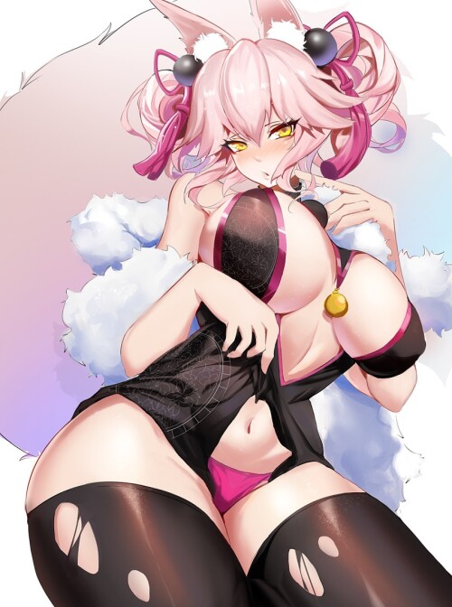  tamamo koyanskaya and koyanskaya fate and 1 more drawn by kuroha rockluo213 sample 559ce9f9101d9097