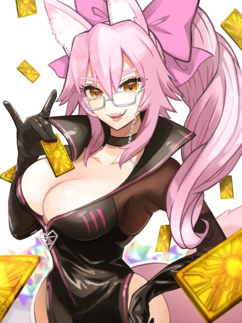  tamamo koyanskaya and koyanskaya fate and 1 more drawn by saru g mon sample 8a3df54673671f88df94f4f