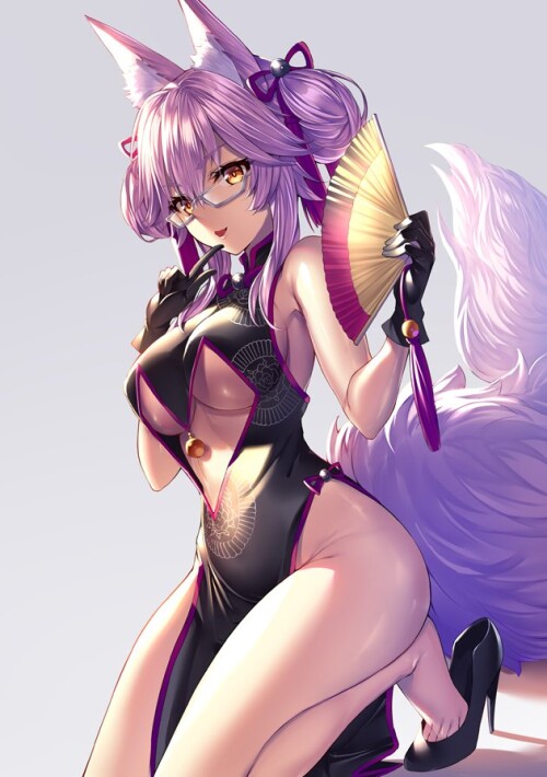  tamamo koyanskaya and koyanskaya fate and 1 more drawn by heirou 5a0470a0b01793bdee164d63d3a6aa5d