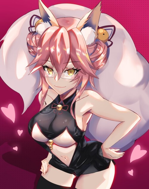  tamamo koyanskaya and koyanskaya fate and 1 more drawn by kuroha rockluo213 sample c27de1b3629d6fe3