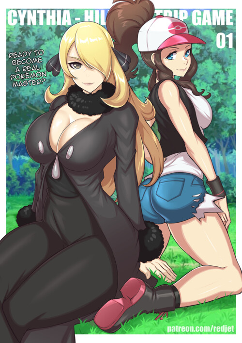  hilda and cynthia pokemon and 3 more drawn by redjet e8cb63f9f5d857b6f96830573a8754aa