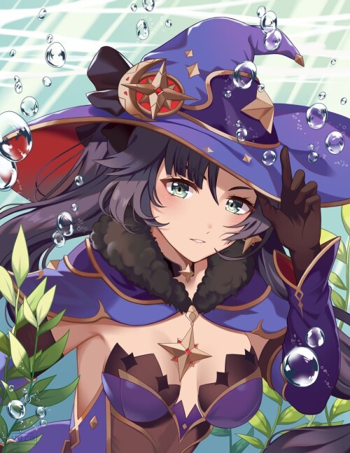  mona genshin impact drawn by yura s arts sample bf9226881956080551e7b6ff7a2e3d7d