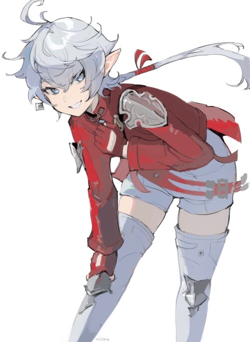 alisaie leveilleur final fantasy and 1 more drawn by milka milk4ppl sample cd288926e1cbe1559f1ef461