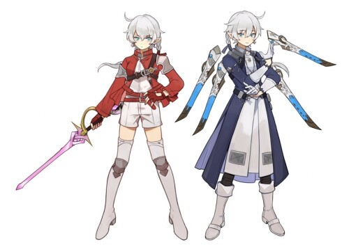 red mage alisaie leveilleur alphinaud leveilleur and sage final fantasy and 1 more drawn by chaffxi