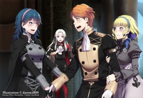  byleth byleth edelgard von hresvelg constance von nuvelle and ferdinand von aegir fire emblem and 1
