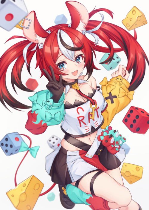  hakos baelz hololive and 1 more drawn by yue zi sample 705779b5c140704f5c1c0b456cbc112b