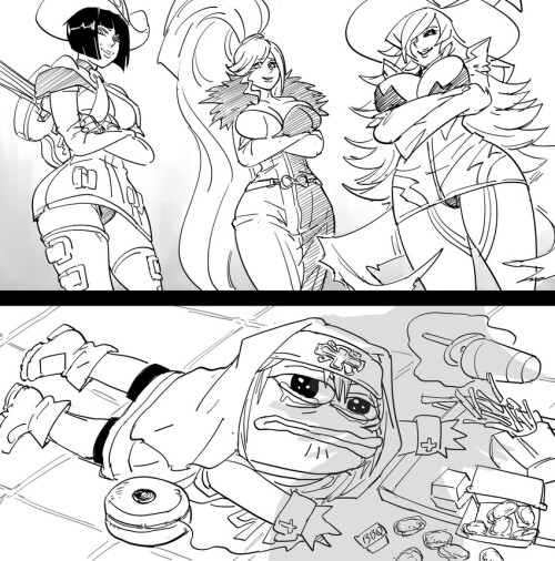  bridget i no konoe a mercury pepe the frog and hilda guilty gear and 4 more drawn by bb baalbuddy s