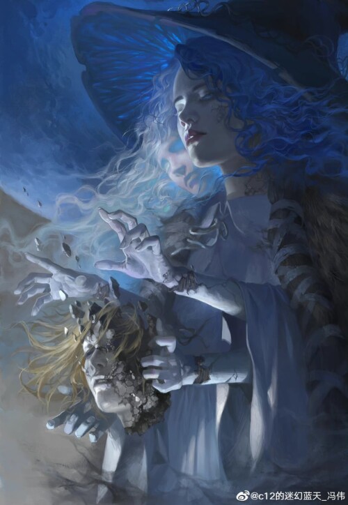  ranni the witch and queen marika the eternal elden ring drawn by fengweic12 sample 9c76a946f8089109