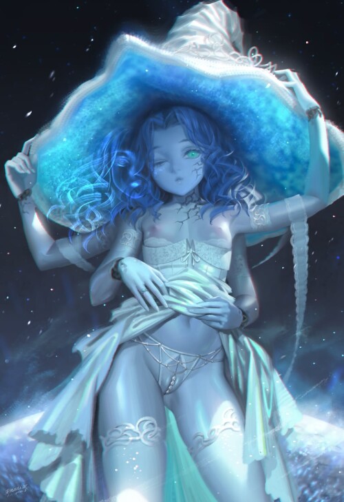  ranni the witch elden ring drawn by alphonse white datura sample 92881b3d22eec0f576b3c91915e56798