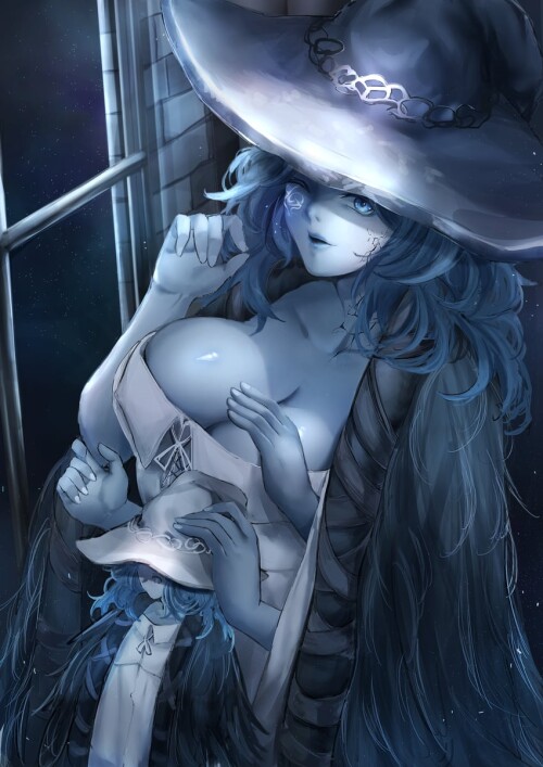  ranni the witch and miniature ranni elden ring drawn by yujieai sample bf69d6574c76ba6dacfaba811bf5