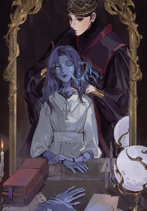  ranni the witch and rennala queen of the full moon elden ring drawn by kaneblob sample ba420acfceb2