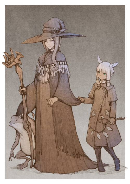  y shtola rhul matoya and poroggo final fantasy and 1 more drawn by hjz artemi sample 218d7dade10c73