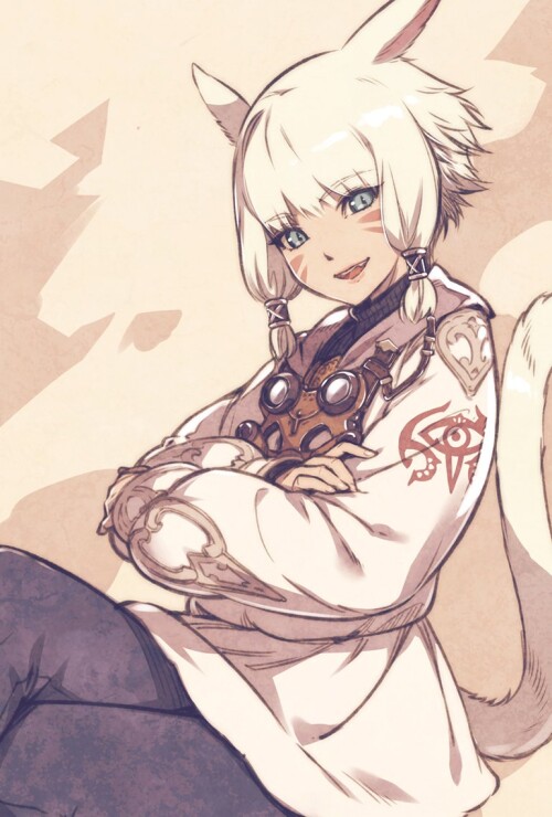  y shtola rhul final fantasy and 1 more drawn by hirano katsuyuki a05f179a5854dafb7862c4ff142d1e10