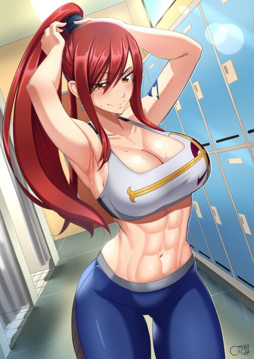  erza scarlet fairy tail drawn by castell sample fcde0fa0644cd91beba5d993ba4943cf