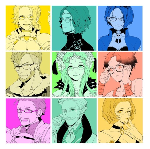  rhea shamir nevrand manuela casagranda catherine seteth and 4 more fire emblem and 1 more drawn by 