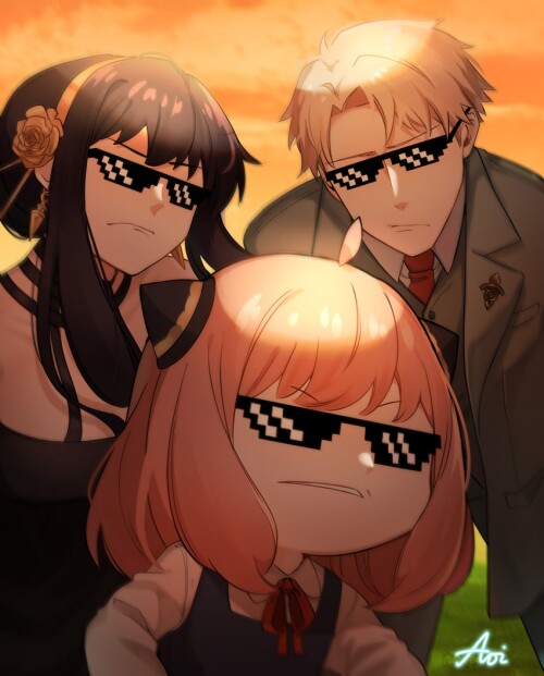  yor briar anya and twilight spy x family drawn by aoirnn sample 0c47343153114c5ade5387e1b1b51a4d