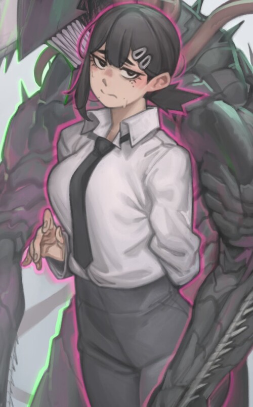  higashiyama kobeni and chainsaw devil chainsaw man drawn by kelvin hiu sample 8145cb38508ba99e3dfe3