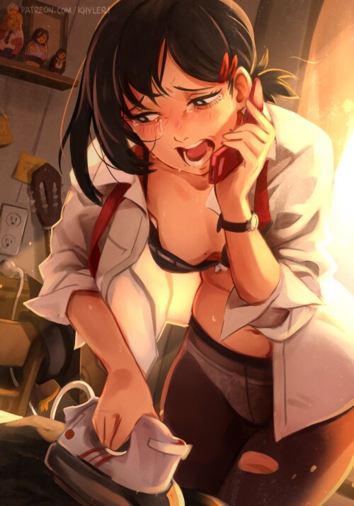  higashiyama kobeni chainsaw man drawn by khyle ce5cf9a6e31a5bcd03fe2e60f3473dff