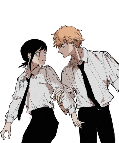  denji and higashiyama kobeni chainsaw man drawn by tasuketemama sample 9dabe80826e70fba53a8333c4046