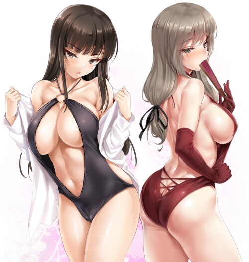  nishizumi shiho and shimada chiyo girls und panzer drawn by cle masahiro sample 4e63ea4c68d63c4809a