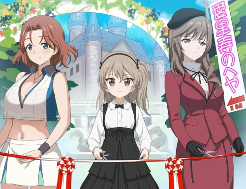  shimada arisu shimada chiyo and azumi girls und panzer drawn by a1 sample e4a8cd46540ef71091f23413c