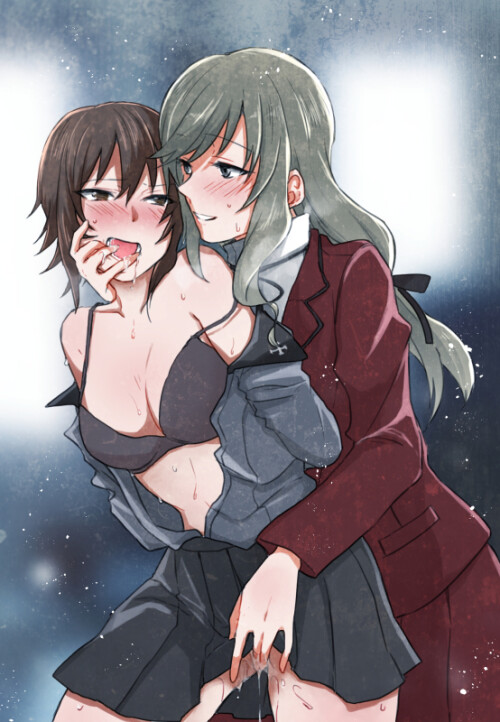  nishizumi maho and shimada chiyo girls und panzer drawn by yuuhi arcadia 665aec8a16e687e688b9bfa92f