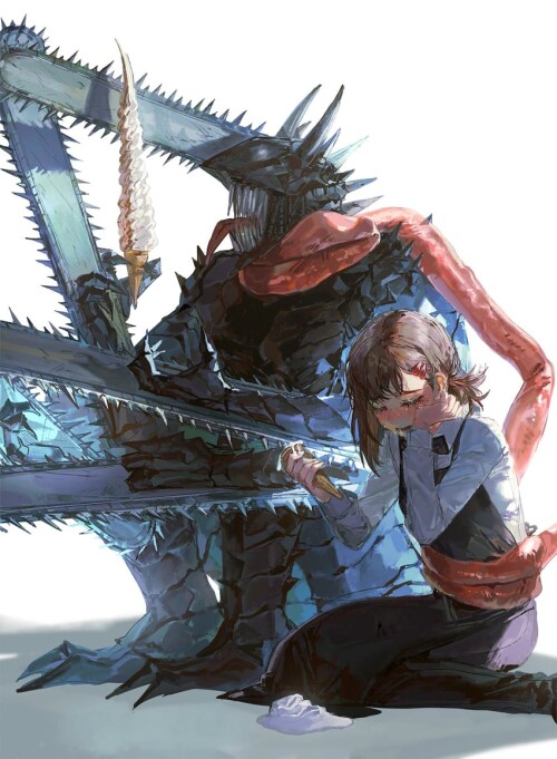  higashiyama kobeni and chainsaw devil chainsaw man drawn by quasarcake sample f6be984d0786c292264f8