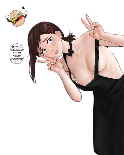  higashiyama kobeni and family burger mascot chainsaw man drawn by dismaiden sample 16f0631cf65fee1a