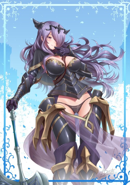  camilla fire emblem and 1 more drawn by adsouto sample a9083e04c2a312fcb3a93afbae2c36bc