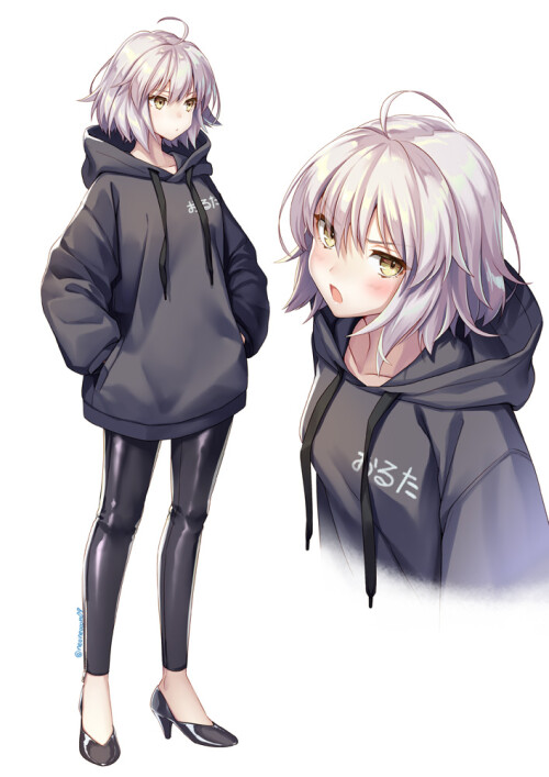  jeanne d arc alter and jeanne d arc alter fate and 1 more drawn by ne on 27174c61f85a2b23cb11c95d76