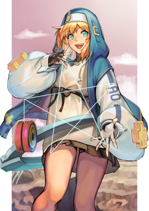  bridget guilty gear and 1 more drawn by hinoru saikusa 06bf44908e1caf313803d1eecb293a2e