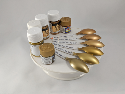 vallejo liquid gold// old gold, red gold, rich gold
