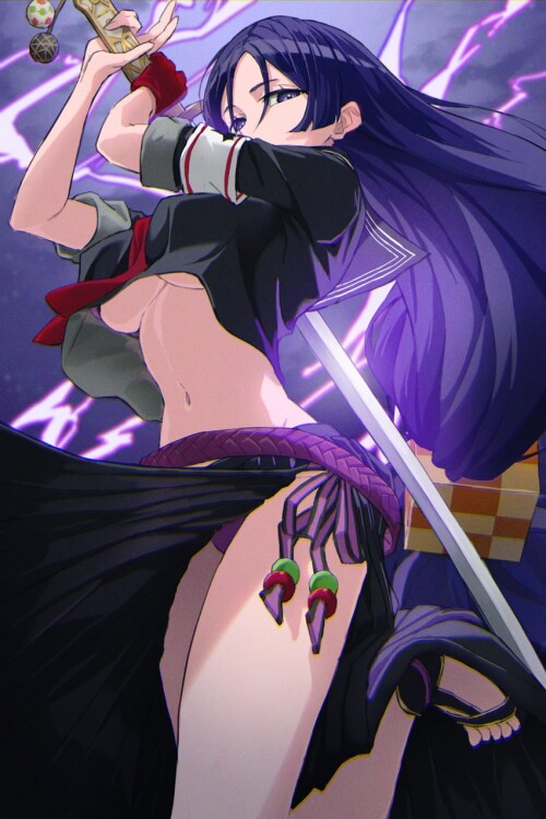  minamoto no raikou and minamoto no raikou fate and 1 more drawn by kamo ashi sample 79787a7c25904a7