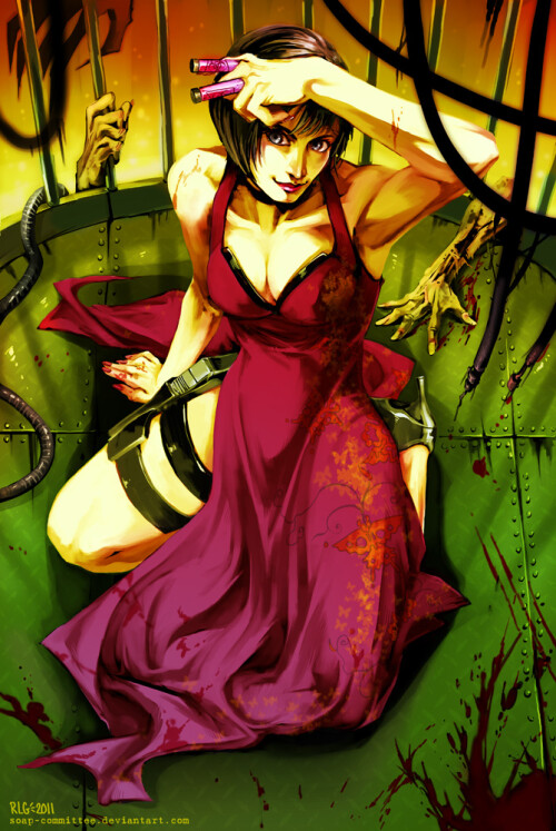  ada wong resident evil and 1 more drawn by rebecca gunter 3569523b298cc412500a9c2035689262