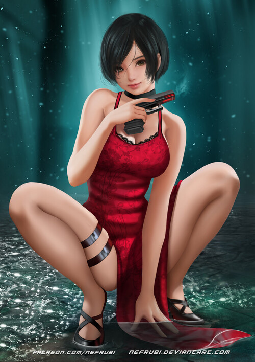  ada wong resident evil and 1 more drawn by nefrubi ab3d2d4fe07556f74cf496287d1150da