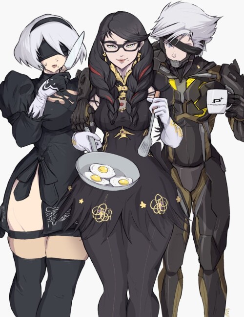  2b bayonetta and raiden nier and 6 more drawn by yoracrab sample ad00fa06f9718d1da6e2afe6d5500ae6