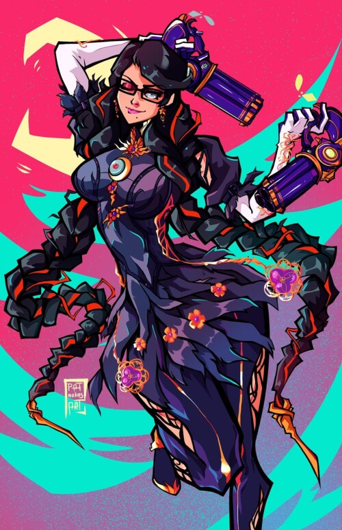  bayonetta bayonetta and 1 more drawn by patmakesart sample c84b1ef80600e6f28a42add51b06eb37