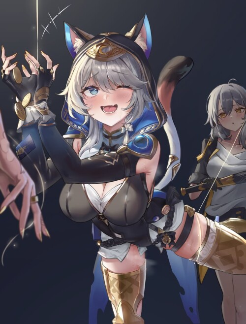  trailblazer stelle cipher and aglaea honkai and 1 more drawn by hasu no shiro sample a9e2a284a4cb21
