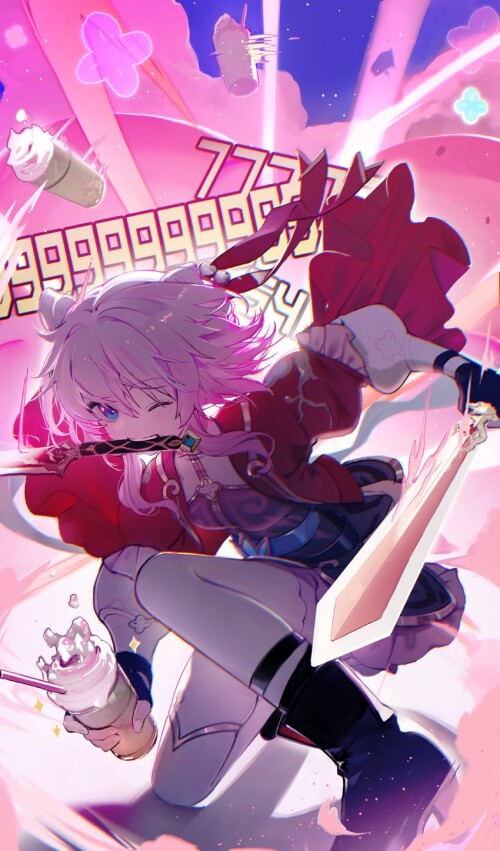  march 7th honkai and 1 more drawn by kamatoyu sample cc0c3e836b48965cb38b8a138fb71eb5