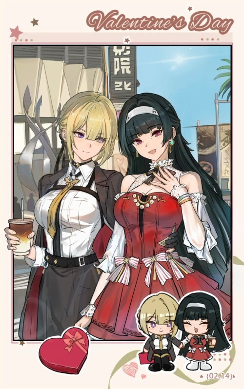  evelyn chevalier and astra yao zenless zone zero drawn by emika ww66229393 sample d162af70bf3bd89e8